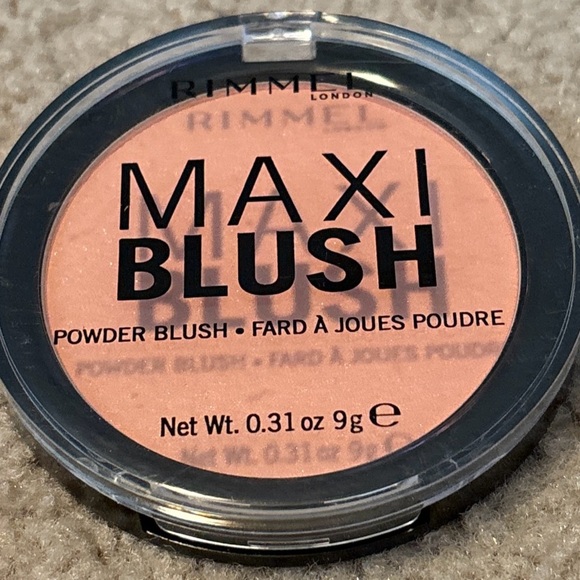 Rimmel Maxi Blush Powder Blush, 001 Third Base. Lightweight, Long Lasting, New - Picture 2 of 12